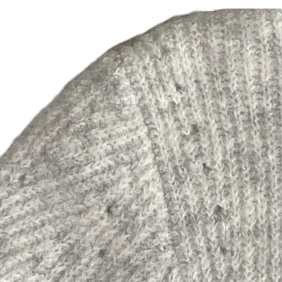 Topshop Sweater, Heather Gray Wool Blend, Chevron Design, Cropped Length, NWOT - Picture 9 of 12